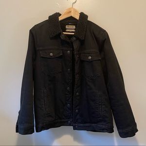 Madewell Oversized Jean Jacket Sherpa Edition | Size L